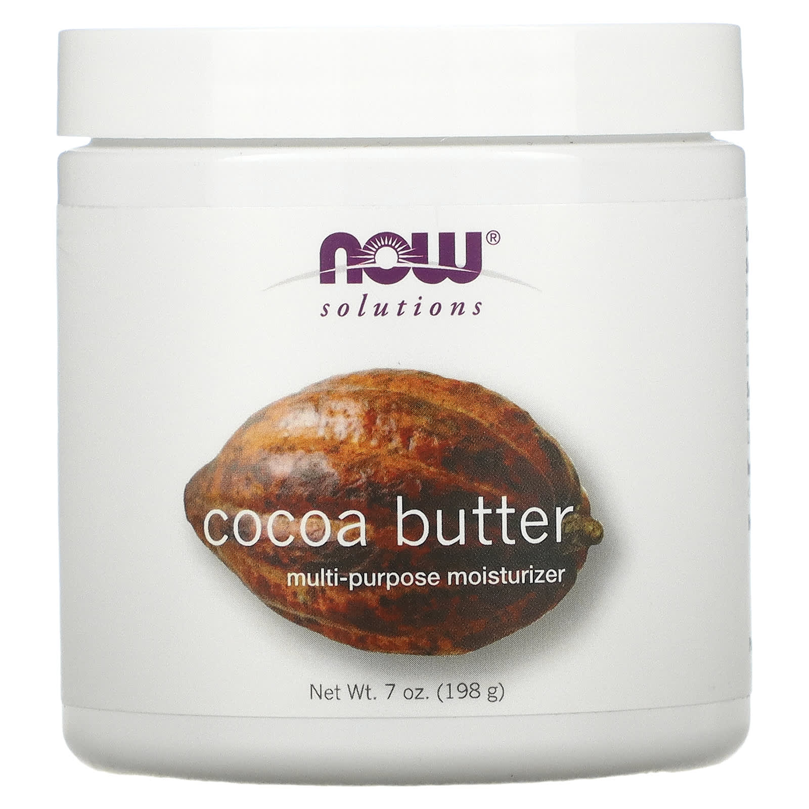 Now Foods, Cocoa Butter Pure, 7 OZ OZ UPC 733739076809 | HiLife Vitamins